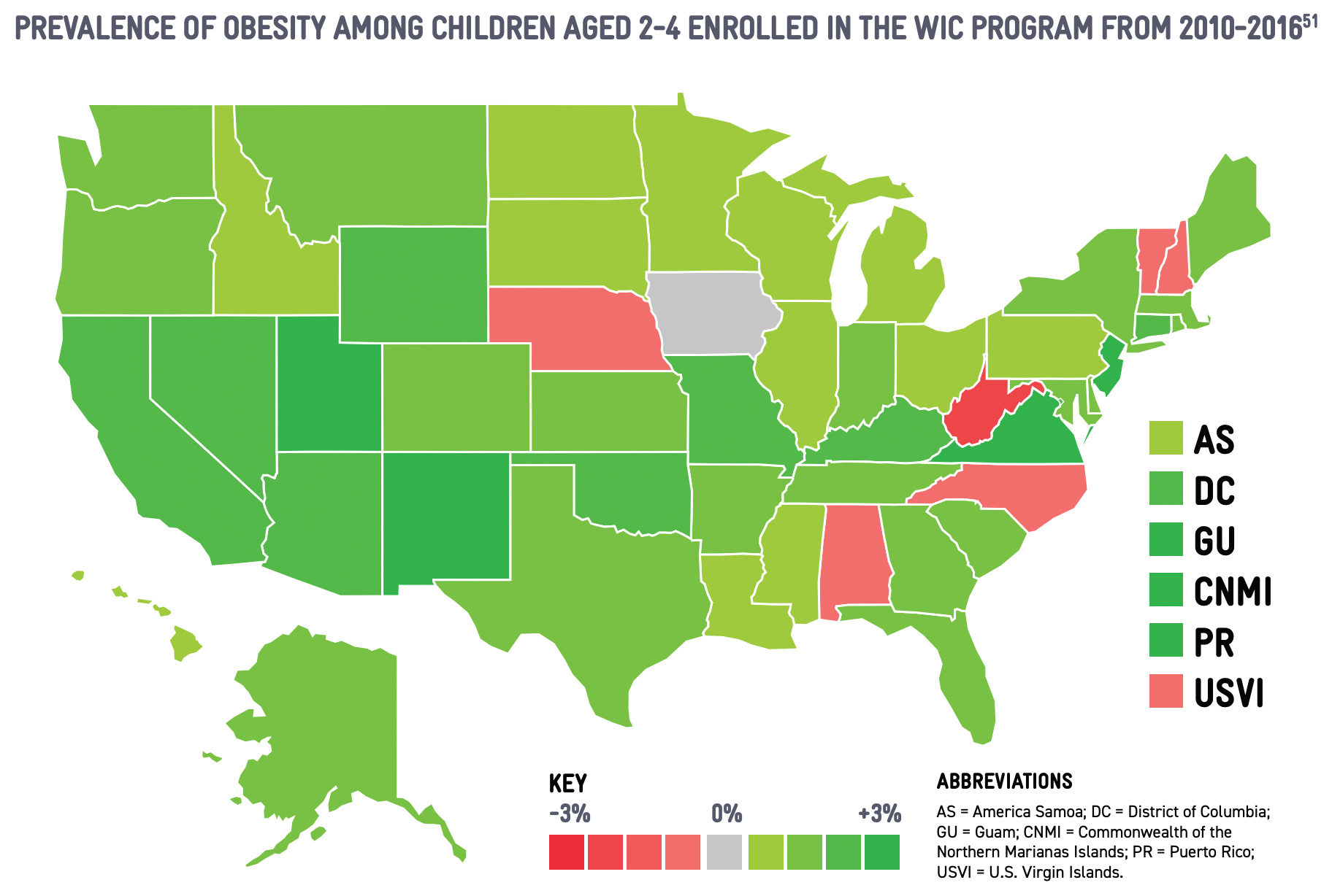 Prevalence of Obesity Among Children Aged 2-4 Enrolled in WIC